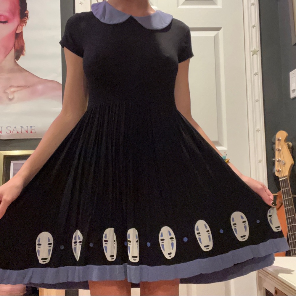 Studio Ghibli Spirited Away No-Face Dress Peter Pan Collar Her Universe